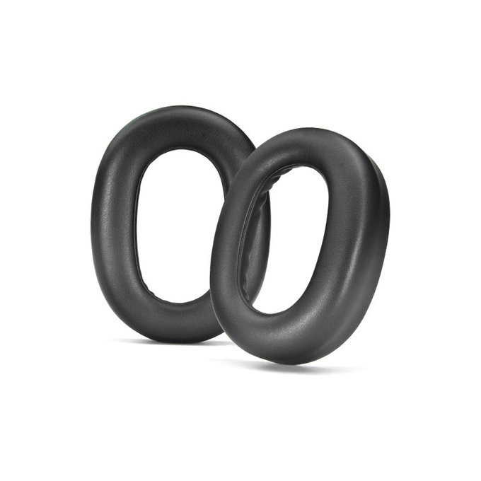 Nadomestne blazinice za ušesa za Jabra Evolve2 85 UC/MS, Spominska pena + Usnje, Črne, 1 Par