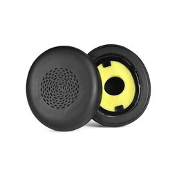 Nadomestne blazinice za ušesa za Jabra Evolve 2 75 UC/MS, Spominska pena + PU usnje, Črne, 1 Par