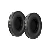 Nadomestne blazinice za ušesa za JBL Synchros E50BT, Spominska pena + PU usnje, Črne, 1 Par