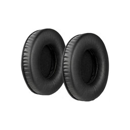 Nadomestne blazinice za ušesa za JBL Synchros E50BT, Spominska pena + PU usnje, Črne, 1 Par