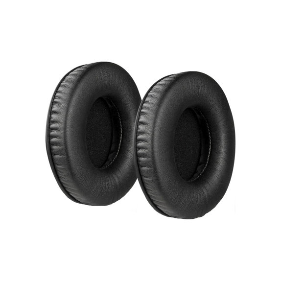 Nadomestne blazinice za ušesa za JBL Synchros E50BT, Spominska pena + PU usnje, Črne, 1 Par