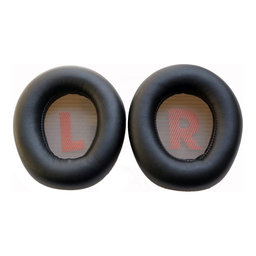 Nadomestne blazinice za ušesa za JBL Quantum Q600, Spominska pena + PU usnje, Črne, 1 Par