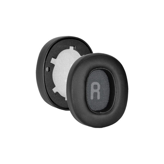 Nadomestne blazinice za ušesa za JBL Tune 700BT, T750BT, Spominska pena + PU usnje, Črne, 1 Par