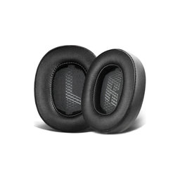 Nadomestne blazinice za ušesa za JBL Live 500BT, 500BTNC, Spominska pena + PU usnje, Črne, 1 Par