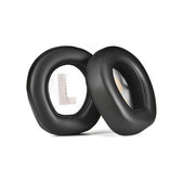 Nadomestne blazinice za ušesa za JBL Quantum Q200, Q300, Spominska pena + PU usnje, Črne, 1 Par
