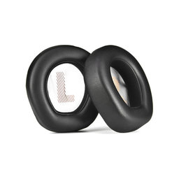 Nadomestne blazinice za ušesa za JBL Quantum Q200, Q300, Spominska pena + PU usnje, Črne, 1 Par