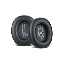 Nadomestne blazinice za ušesa za JBL Live 650BTNC, E65, Spominska pena + PU usnje, Črne, 1 Par