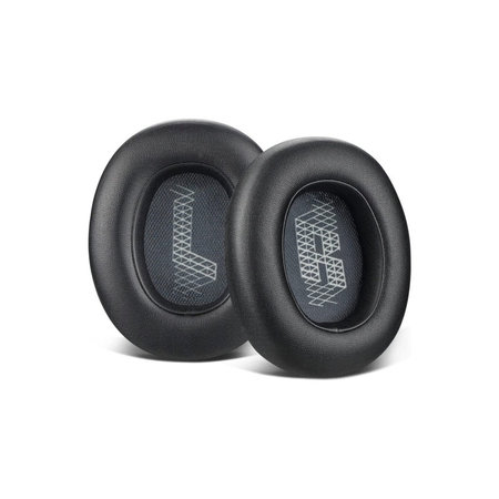 Nadomestne blazinice za ušesa za JBL Live 650BTNC, E65, Spominska pena + PU usnje, Črne, 1 Par