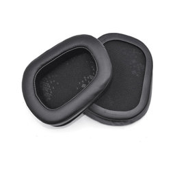 Nadomestne blazinice za ušesa za Logitech G633 Artemis, G933 Artemis, Spominska pena + PU usnje, Črne, 1 Par
