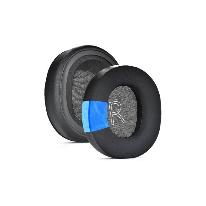 Nadomestne blazinice za ušesa za Microsoft Xbox Series, Spominska pena + PU usnje + Tekstil, Črne, Hlajeni gel, 1 Par