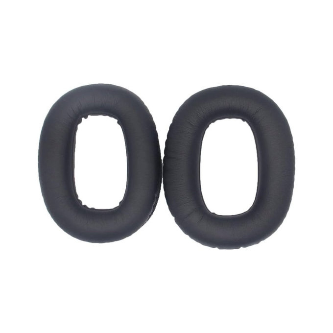 Nadomestne blazinice za ušesa za Marshall Monitor II, Spominska pena + PU usnje, Črne, 1 Par