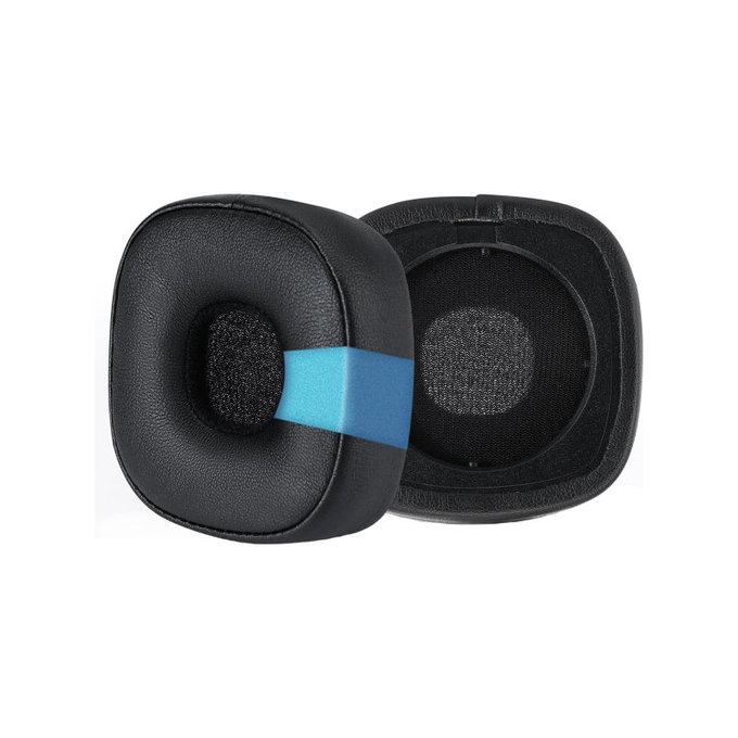 Nadomestne blazinice za ušesa za Marshall Major III, Spominska pena + PU usnje, Črne, Hlajeni gel, 1 Par