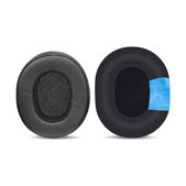 Nadomestne blazinice za ušesa za Skullcandy Hesh 3.0, Crusher, Venue, Spominska pena + Usnje + Tekstil, Črne, Hlajeni gel, 1 Par