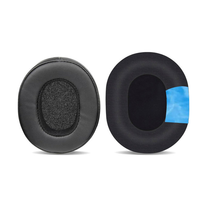 Nadomestne blazinice za ušesa za Skullcandy Hesh 3.0, Crusher, Venue, Spominska pena + Usnje + Tekstil, Črne, Hlajeni gel, 1 Par