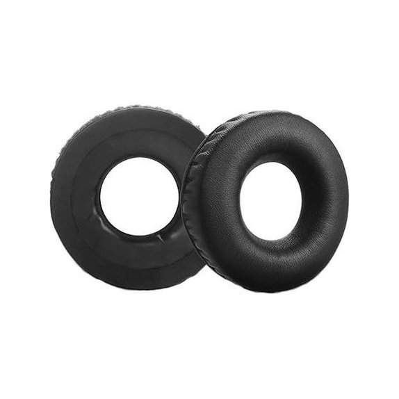 Nadomestne blazinice za ušesa za Sennheiser HD25, SP 25-1 II, PC150, Spominska pena + PU usnje, Črne, 1 Par