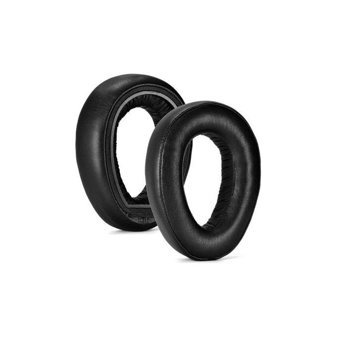 Nadomestne blazinice za ušesa za Sennheiser PXC550, PX550, Spominska pena + Usnje, Črne, 1 Par