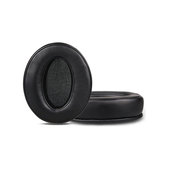 Nadomestne blazinice za ušesa za Sennheiser HD4.50, HD450, Spominska pena + Usnje, Črne, 1 Par