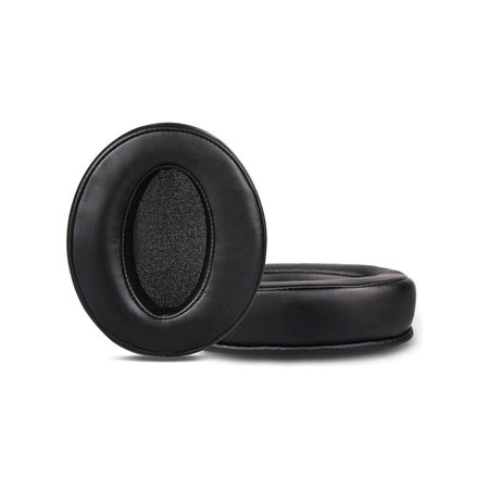 Nadomestne blazinice za ušesa za Sennheiser HD4.50, HD450, Spominska pena + Usnje, Črne, 1 Par