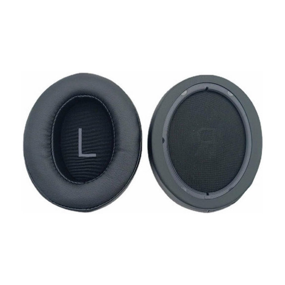 Nadomestne blazinice za ušesa za Sennheiser Momentum 3.0, Spominska pena + Usnje, Črne, 1 Par