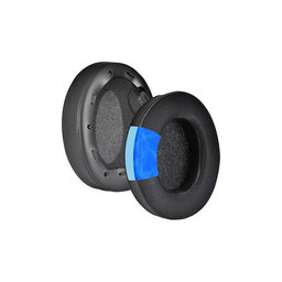 Nadomestne blazinice za ušesa za Sony WH-1000XM4, Spominska pena + Tekstil + Usnje, Črne, Hlajeni gel, 1 Par