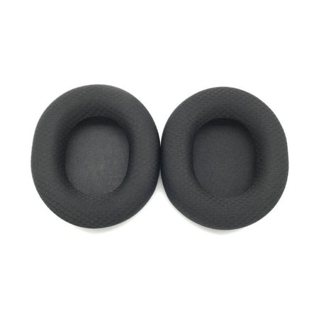 Nadomestne blazinice za ušesa za Steelseries Arctics 1, 3, 5, 7, 9 Pro, Spominska pena + Tekstil, Črne, 1 Par