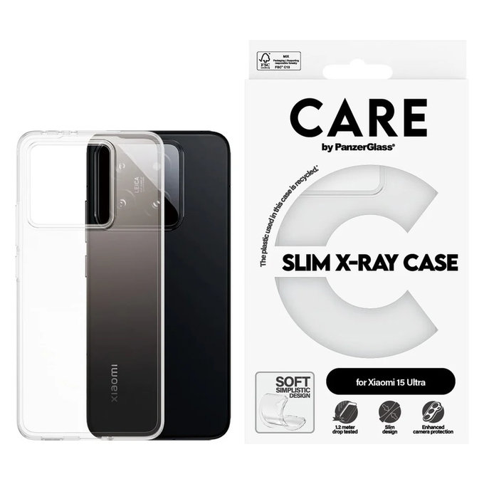 Ovitek X-Ray za Xiaomi 15 Ultra, Prozorna, PanzerGlass