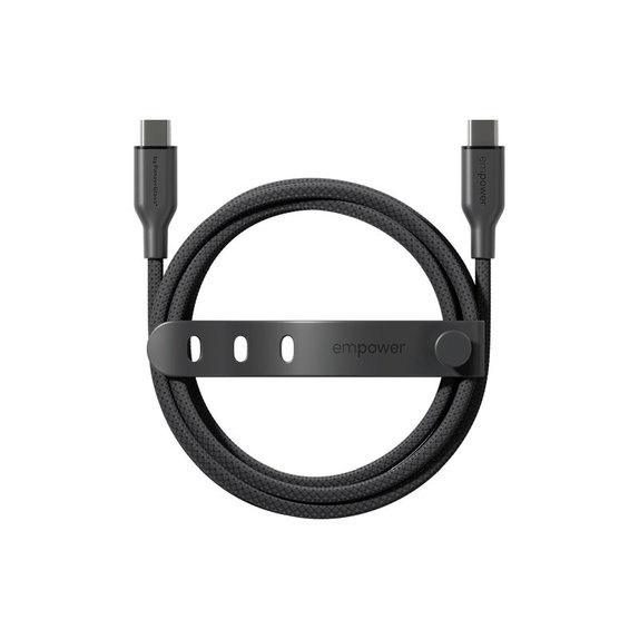Kabel USB-C, 60 W, Racing, 1, 2 m, Space Black, empower