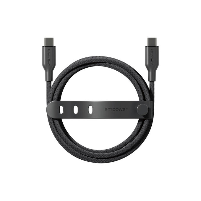 Kabel USB-C, 60 W, Racing, 1, 2 m, Space Black, empower