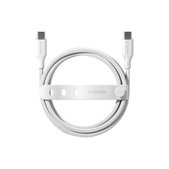 Kabel USB-C, 240 W, Racing, 1,2 m, srebrno-bel, empower