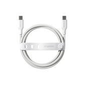 Kabel USB-C, 240 W, Racing, 2 m, Srebrno-bela, PanzerGlass