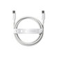 Kabel USB-C, 240 W, Racing, 2 m, Srebrno-bela, empower