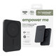 Brezžična PowerBank 5000 mAh, 20 W, združljiva z MagSafe, Qi2/USB-C, Space Black, empower