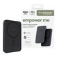 Brezžična PowerBank 5000 mAh, 20 W, združljiva z MagSafe, Qi2/USB-C, Space Black, empower