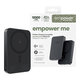 Brezžična PowerBank 10000 mAh, 20 W, združljiva z MagSafe, Qi2/USB-C, Space Black, empower