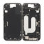 Apple iPhone 16 - Srednji Okvir + Gumbi za Vklop, Glasnost in Kamero (Black)