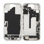 Apple iPhone 16 - Srednji Okvir + Gumbi za Vklop, Glasnost in Kamero (White)