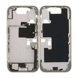 Apple iPhone 16 Pro - Srednji Okvir + Gumbi za Vklop, Glasnost in Kamero (Natural Titanium)