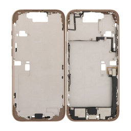 Apple iPhone 16 Pro Max - Srednji Okvir + Gumbi za Vklop, Glasnost in Kamero (Desert Titanium)