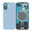 Apple iPhone 17 - Steklo zadnjega ohišja + Leča kamere + Kovinska plošča + Magsafe magnet (Mist Blue)