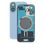 Apple iPhone 17 - Steklo zadnjega ohišja + Leča kamere + Kovinska plošča + Magsafe magnet (Mist Blue)