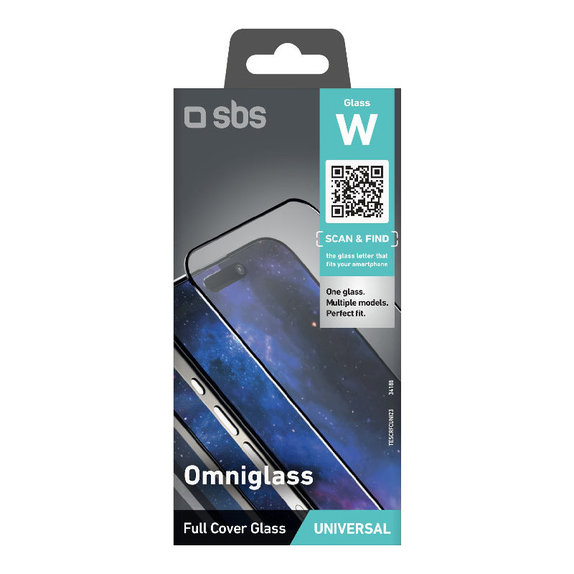 Univerzalno kaljeno steklo Omniglass W, Črna, SBS