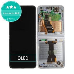 Samsung Galaxy Z Flip 6 F741B - LCD zaslon + steklo na dotik + okvir (Light Blue) - GH82-35014C Genuine Service Pack
