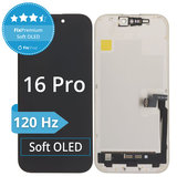 Zaslon Soft OLED za iPhone 16 Pro - Steklo na dotik + Okvir, Genuine Apple