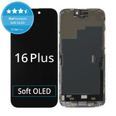 Zaslon Soft OLED za iPhone 16 Plus - Steklo na dotik + Okvir, Genuine Apple