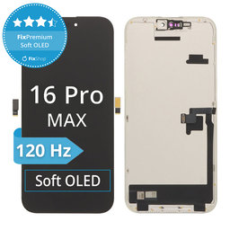 Zaslon Soft OLED za iPhone 16 Pro Max - Steklo na dotik + Okvir, Genuine Apple