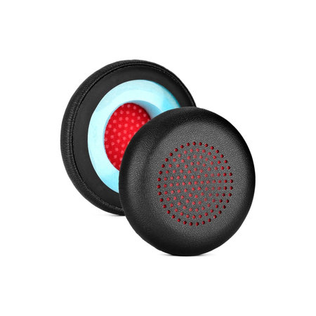 Nadomestne blazinice za ušesa za Poly Blackwire 5200, Voyager 5200, Spominska pena + PU usnje, Črne, 1 par