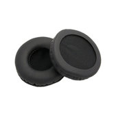 Nadomestne blazinice za ušesa za AKG K518, K518DJ, K81, K518LE, Spominska pena + PU usnje, Črne, 1 par