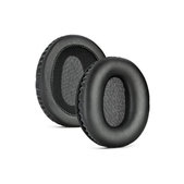 Nadomestne blazinice za ušesa za Audio-Technica ANC500BT, Spominska pena + PU usnje, Črne, 1 par