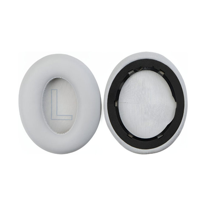 Nadomestne blazinice za ušesa za Anker Soundcore Life Q20, Spominska pena + PU usnje, Sive, 1 par