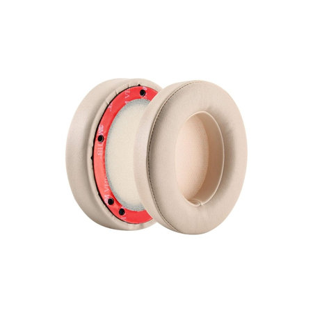 Nadomestne blazinice za ušesa za Beats Studio 2.0 in 3.0, Spominska pena + PU usnje, Bež, 1 par